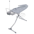 Гладильная доска Ника гранд тефлон с линиями на сером НГТ/4