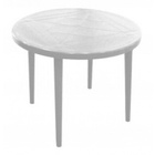 Стол круглый белый 