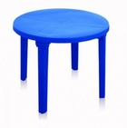 Стол круглый синий