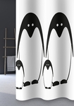 Штора д/ванн 180х200 Pinguin.