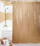 Шторы д/ванн 3D 180х180см коричневая