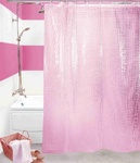 Шторы д/ванн 3D 180х180см розовая