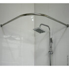 Карниз для в/к "Дуга хром" цельнометаллический(90*90)