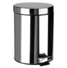 Ведро 12 литров с педалью хромированное