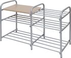 Этажерка для обуви "Ника Люкс" (арт. ЭТЛ4)серебро