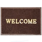 Коврик придверный из ПВХ «WELCOME» 40*60 коричневый