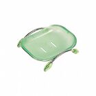 Мыльница настольная(зелёная) арт.333