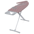 Гладильная доска Nika 10+ тефлон НТ10+/8 с ракушками пудровый