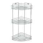 Полка для ванной угловая 3-ярусная Rosenberg RUS-385299-3Zn