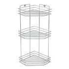 Полка для ванной угловая 3-ярусная Rosenberg RUS-385302-3Zn