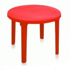 Стол круглый красный 