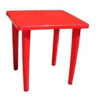 Стол пластиковый квадратный (бордовый)