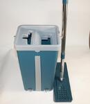 Швабра с отжимом ведро MOP SCRATCH самоочищающаяся цвет -синий